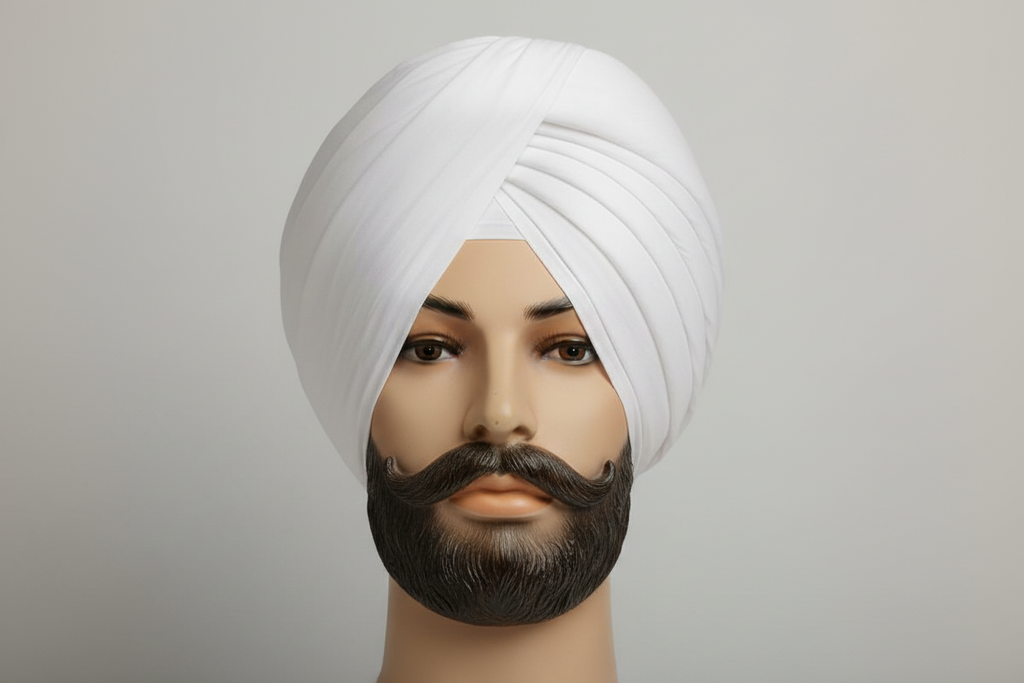 Full Voile Turban for Men – Pure White 7m