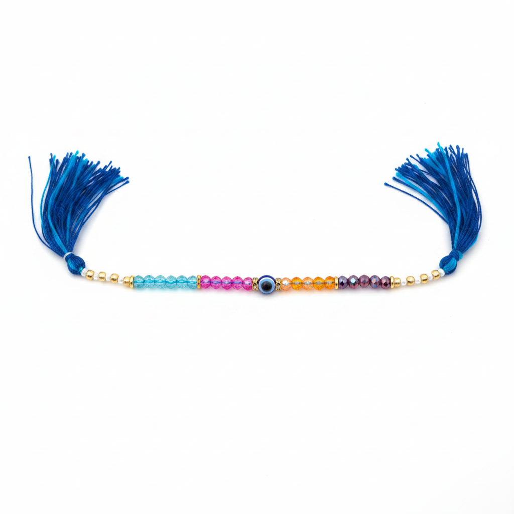 Rakhi Thread Evil Eye Design 2026 For Brother