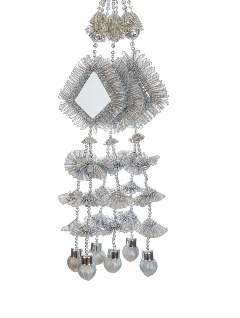 Beautiful Punjabi Pranda – Silver color