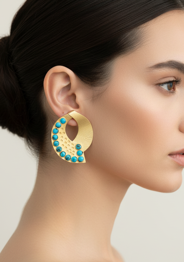 Anti -Tarnish statement earings