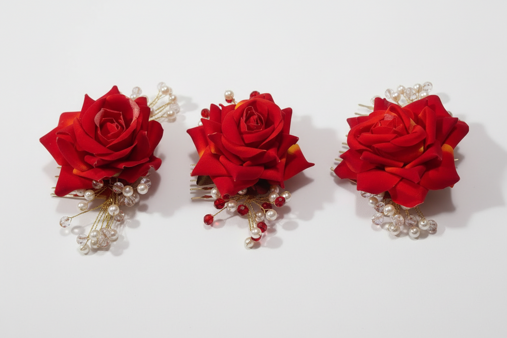 Hair floral accessories