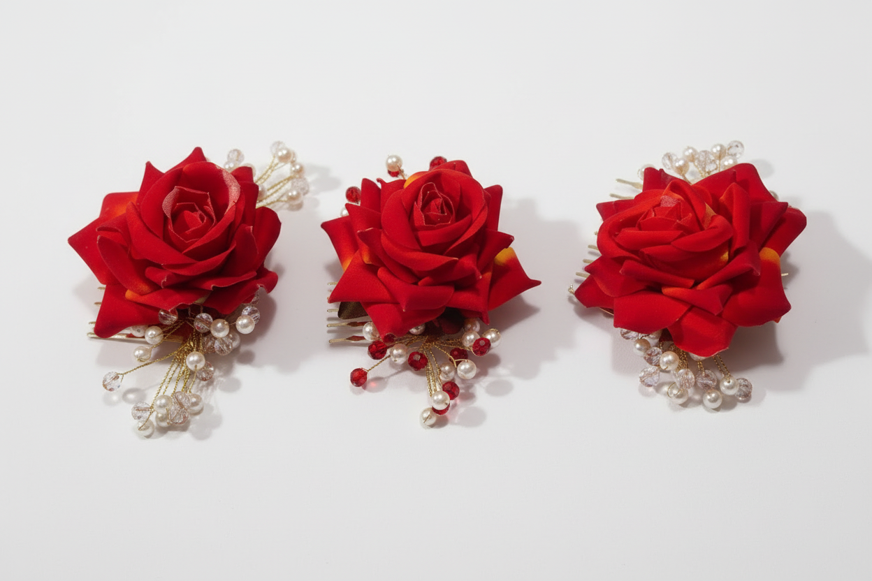 Hair floral accessories