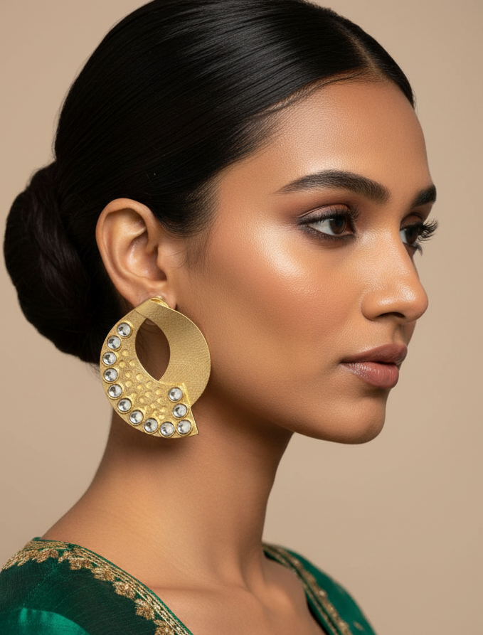 Anti -Tarnish statement earings