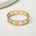Sikhi Kada – Gold PLATED | Anti-Tarnish | Khanda And Ek Onkar Design | All Sizes Available