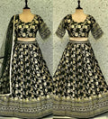 Black Lehenga Choli with Net Dupatta – Sizes 36, 38, 40