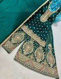 Partywear plazo suit