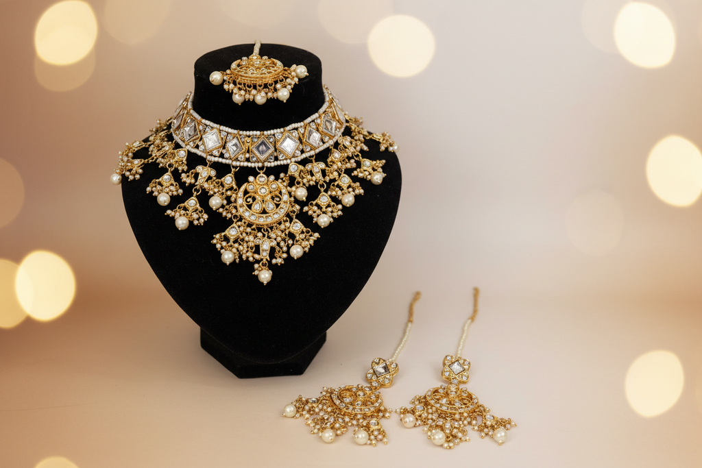 Beautiful panchi Kunden necklace set