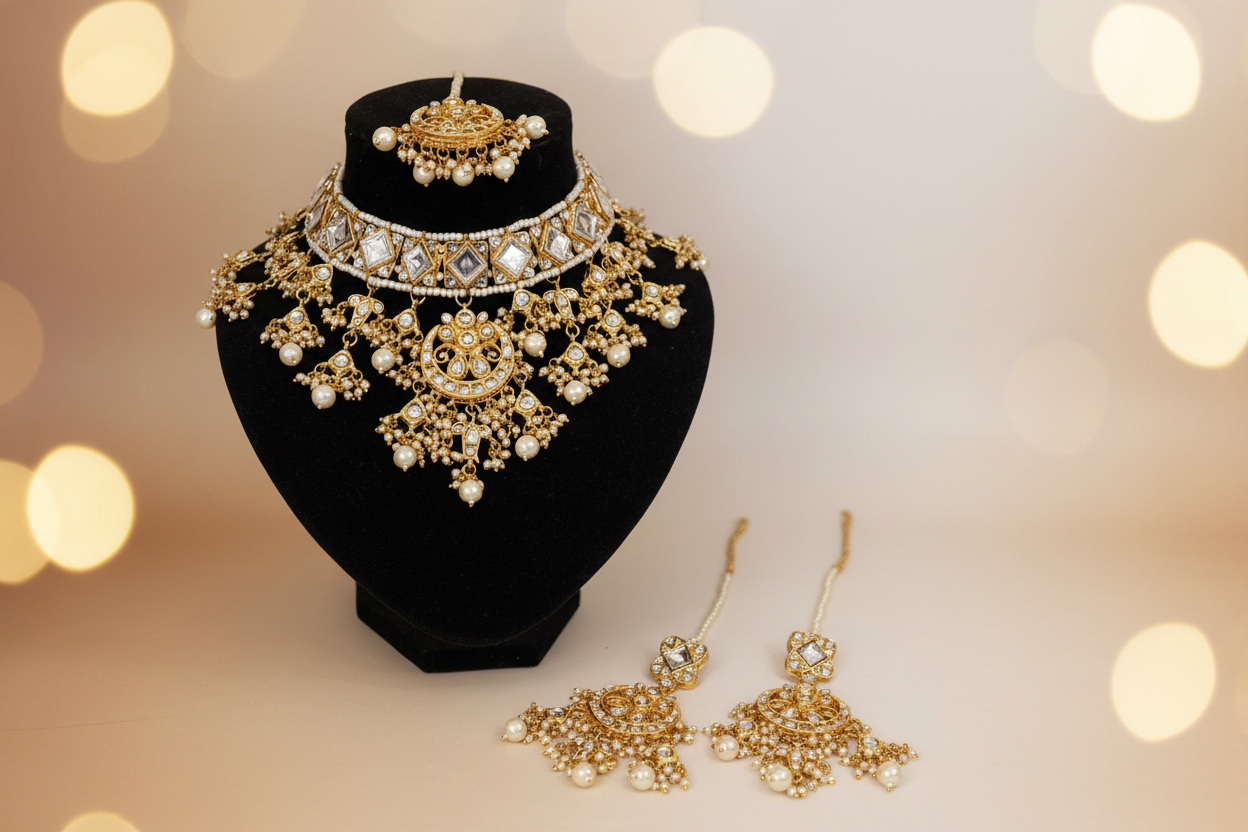 Beautiful panchi Kunden necklace set