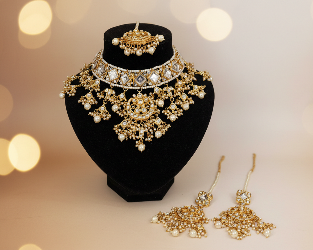 Beautiful panchi Kunden necklace set