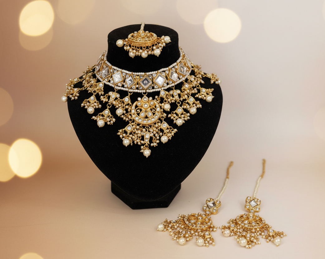 Beautiful panchi Kunden necklace set
