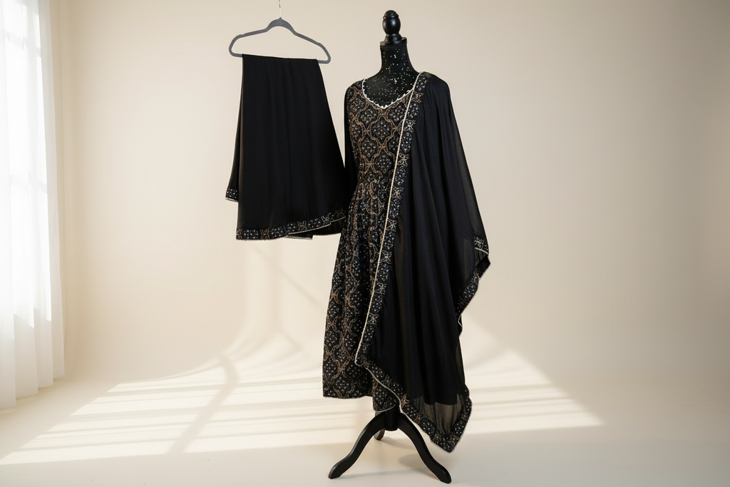 Beautiful Anarkli suit with plazo
