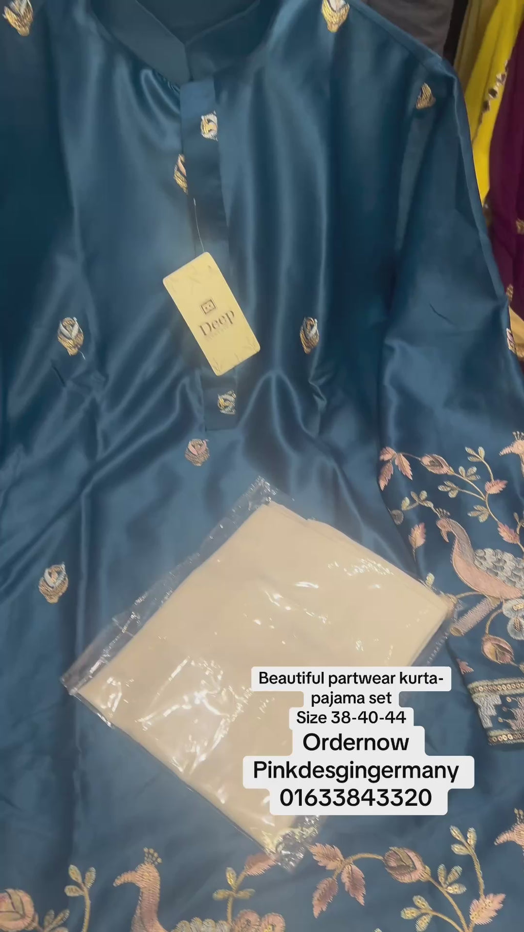 Partywear mens kurta -pajama set