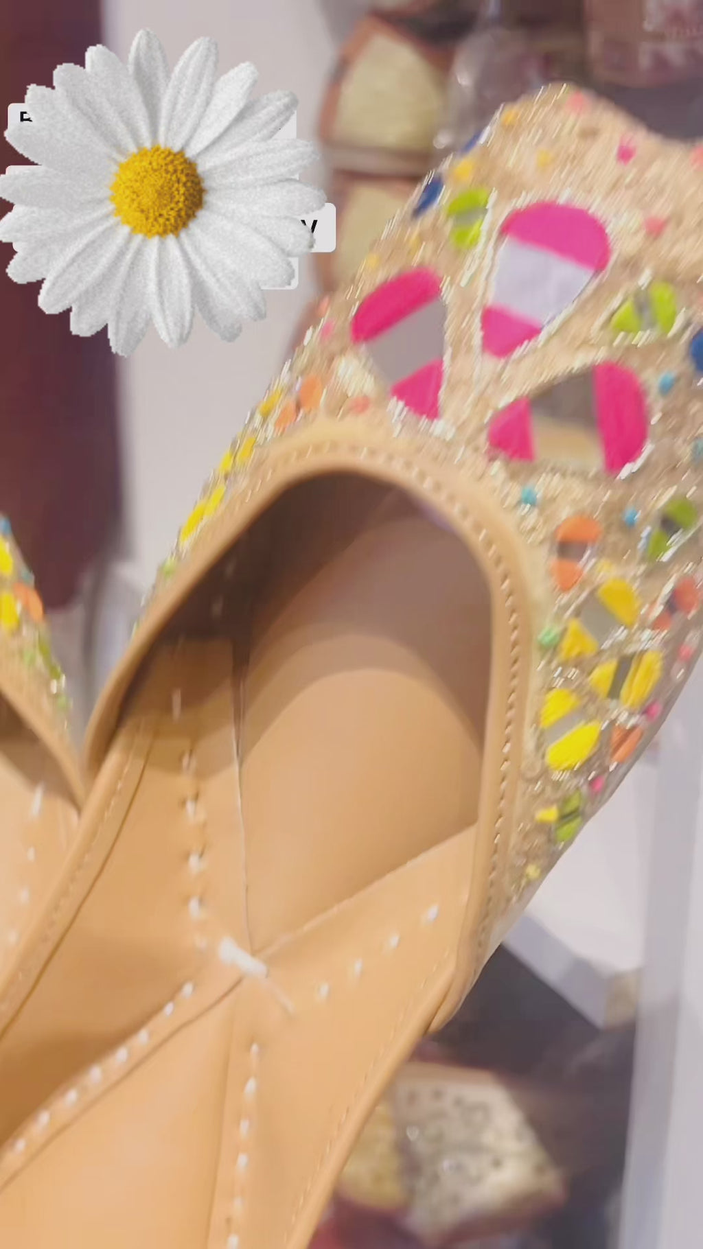 Punjabi Jutti – Multicolor Embroidered Double Sole