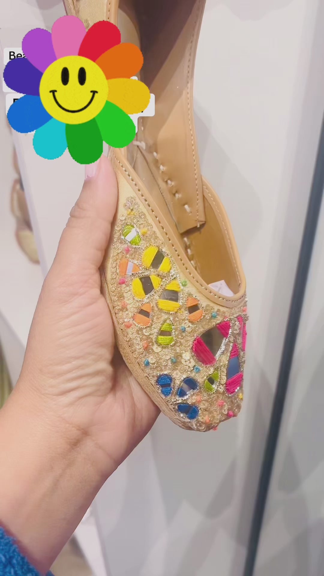 Punjabi Jutti – Multicolor Embroidered Double Sole
